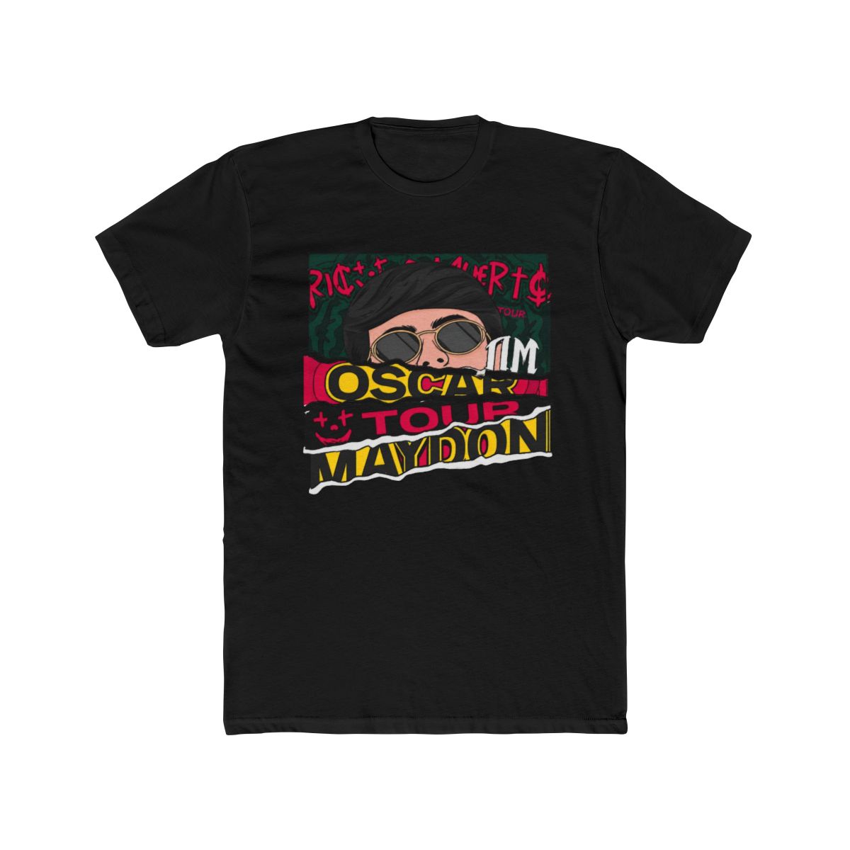 Oscar Maydon Tour 2025 Cotton T Shirt Hip Hop Short Sleeve Tees Casual Tops - alternate angle 3, merchandise