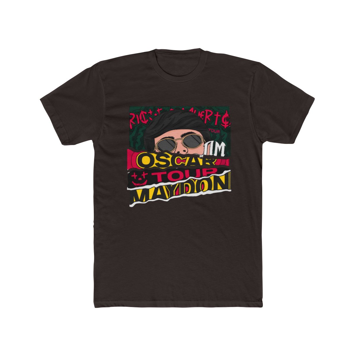 Oscar Maydon Tour 2025 Cotton T Shirt Hip Hop Short Sleeve Tees Casual Tops - alternate angle 2, merchandise